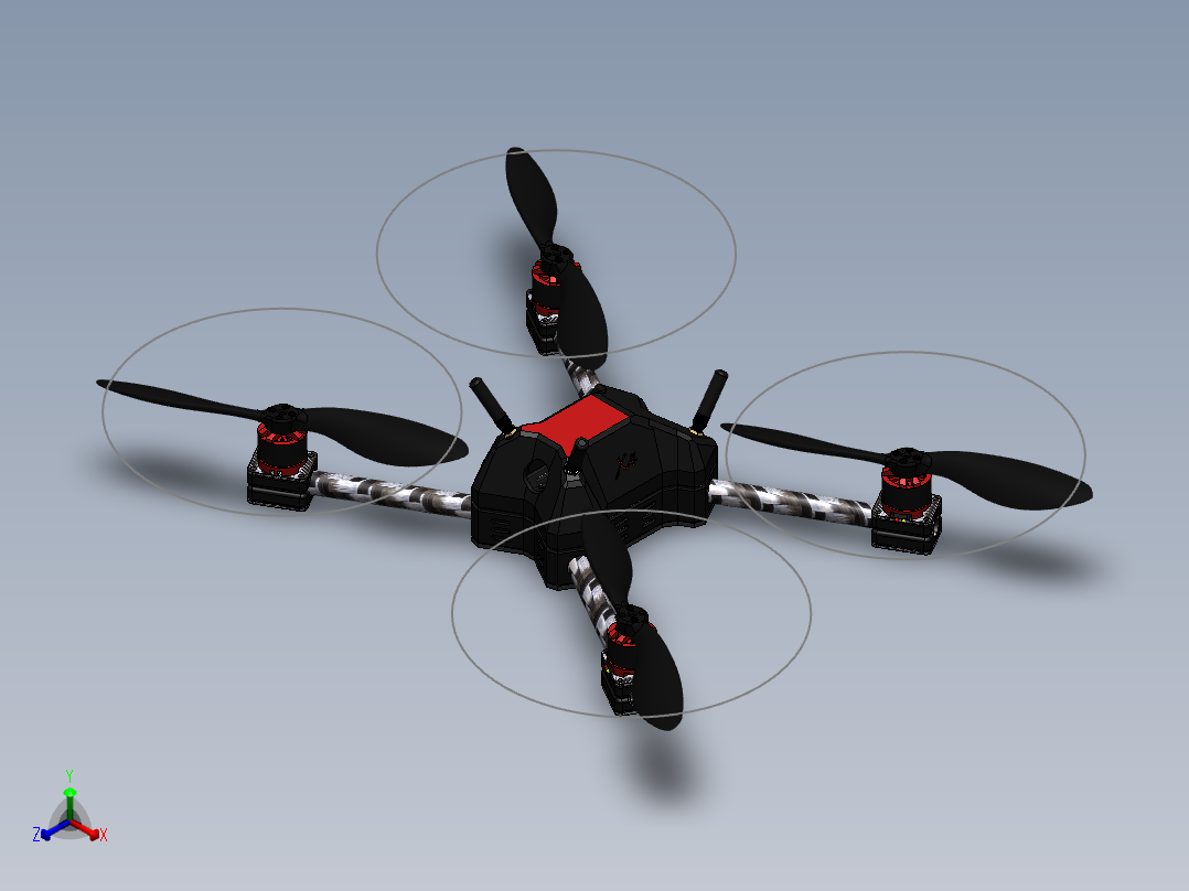 A3003297-Bony x4 无人机正等轴测图