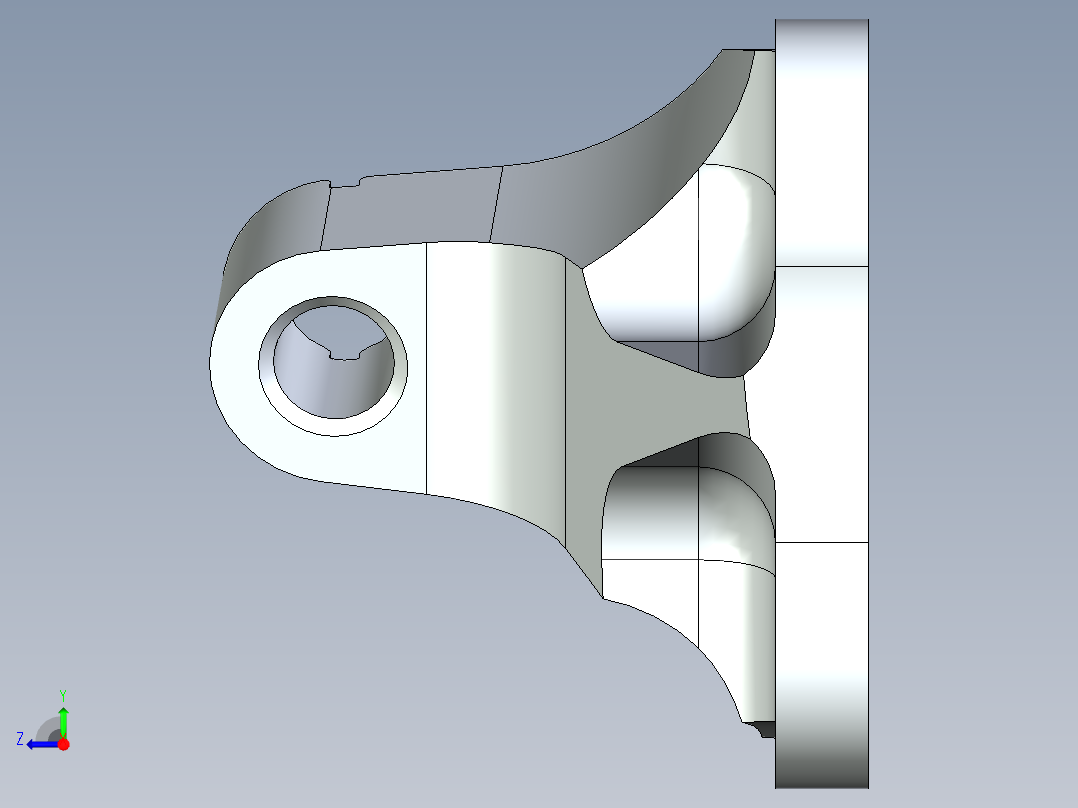 舱门接头数控加工工艺设计 1391007右视图
