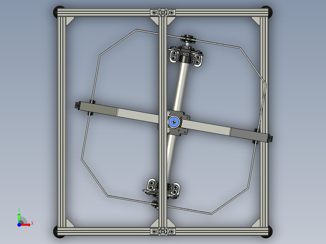 四轴飞行器3+2自由度测试台前视图