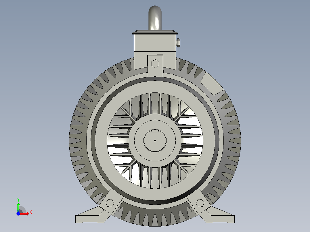 YE3系列三相异步电动机YE3-250M-6前视图