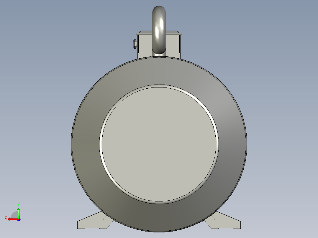 YE3系列三相异步电动机YE3-250M-6后视图