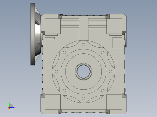 3NMRV110-150型蜗轮蜗杆减速机NMRV15080112B5B3YE2-4-4P_NMRV110-150型蜗轮蜗杆减速机NMRV15080112B5B3YE2-22-4P_NMRV-A左视缩略图