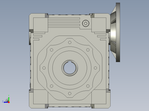 3NMRV110-150型蜗轮蜗杆减速机NMRV15080112B5B3YE2-4-4P_NMRV110-150型蜗轮蜗杆减速机NMRV15080112B5B3YE2-22-4P_NMRV-A右视缩略图