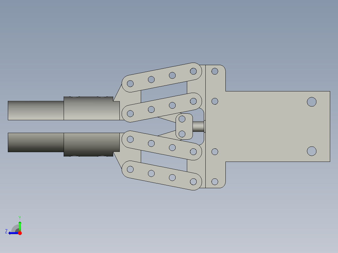 FS-MGJ系列气缸FS-MGJ10-5右视图