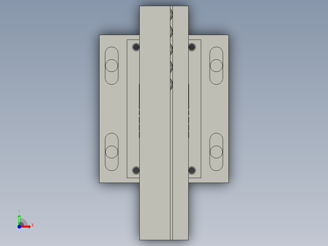螺母O圈中间过渡组件前视图