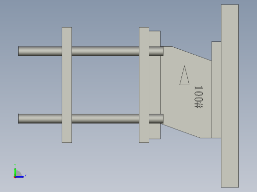 螺母O圈中间过渡组件左视缩略图