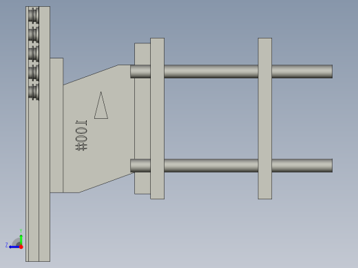 螺母O圈中间过渡组件右视缩略图