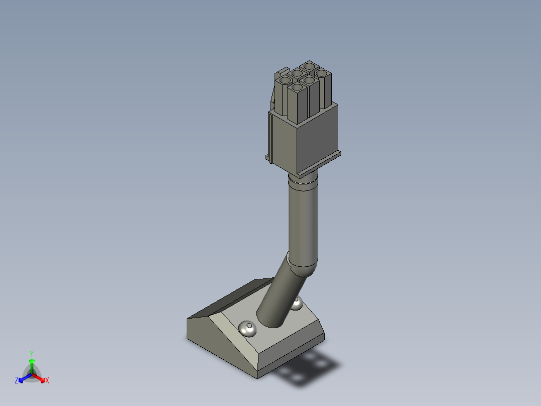 CX11-CabelMotoplug--01P-2-1正等轴测图