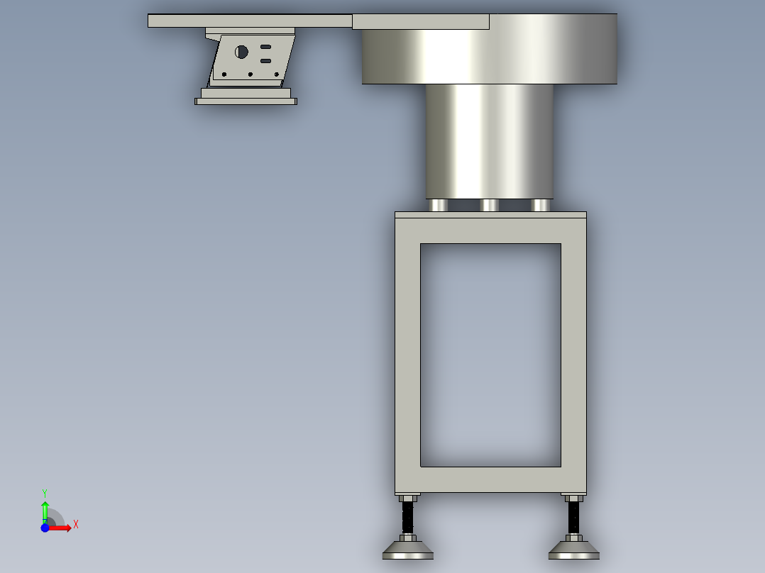 密封圈料斗振动桶机构210128前视图