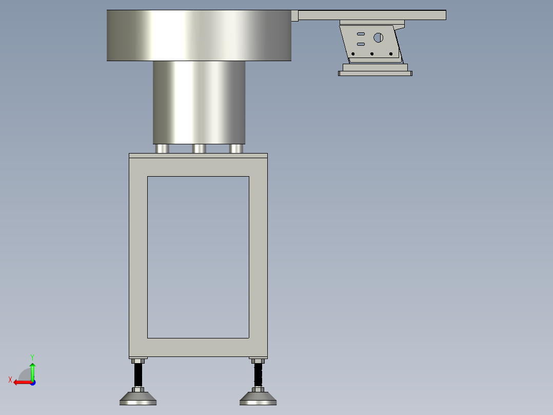 密封圈料斗振动桶机构210128后视图