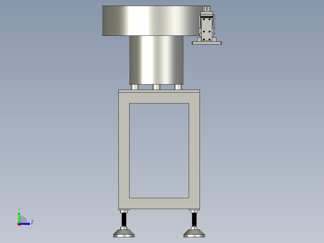 密封圈料斗振动桶机构210128左视图
