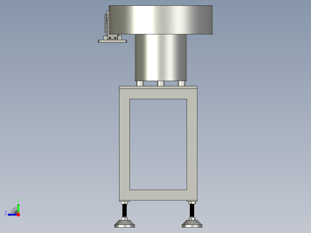密封圈料斗振动桶机构210128右视图