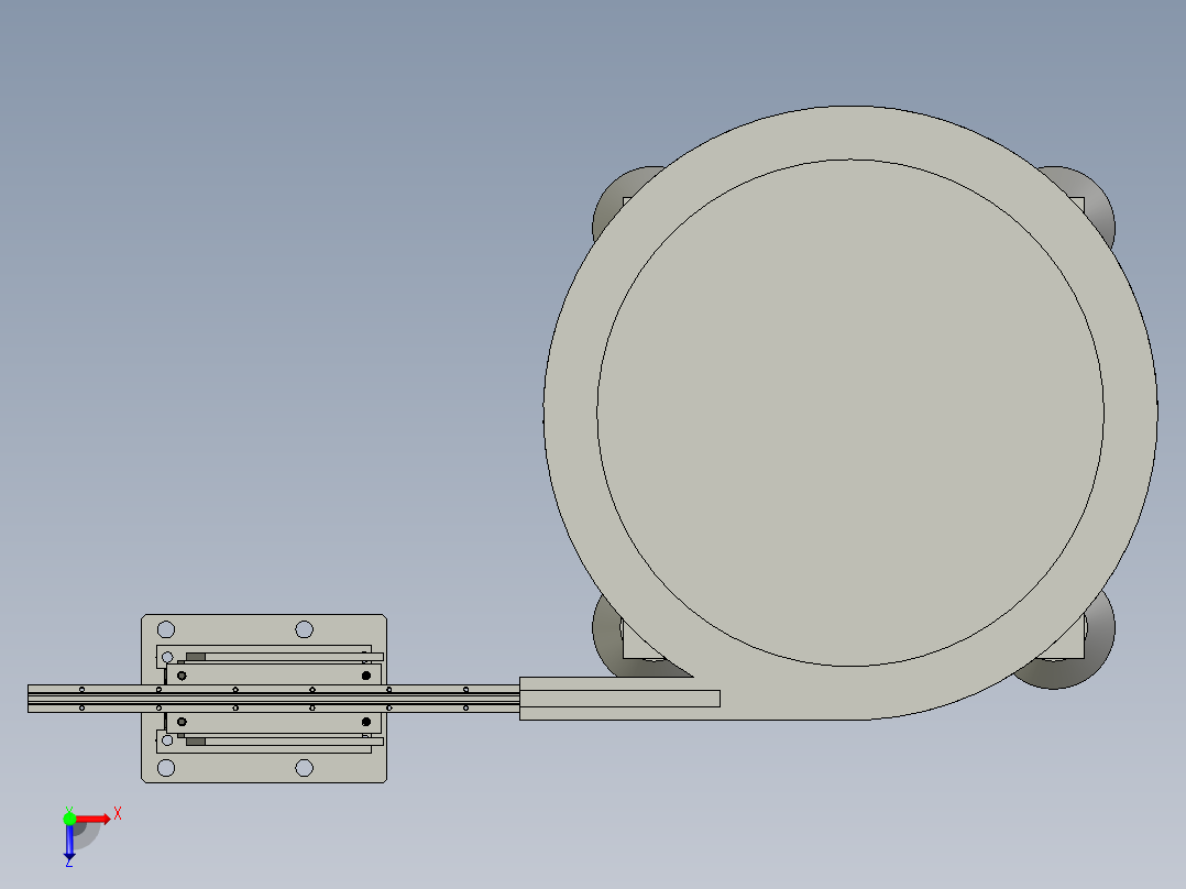密封圈料斗振动桶机构210128俯视图