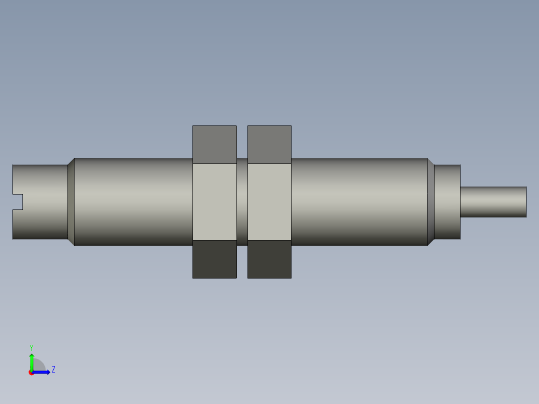 网线接口自动压合设备设计-RB0806缓冲器左视图
