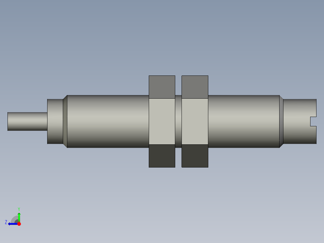 网线接口自动压合设备设计-RB0806缓冲器右视图