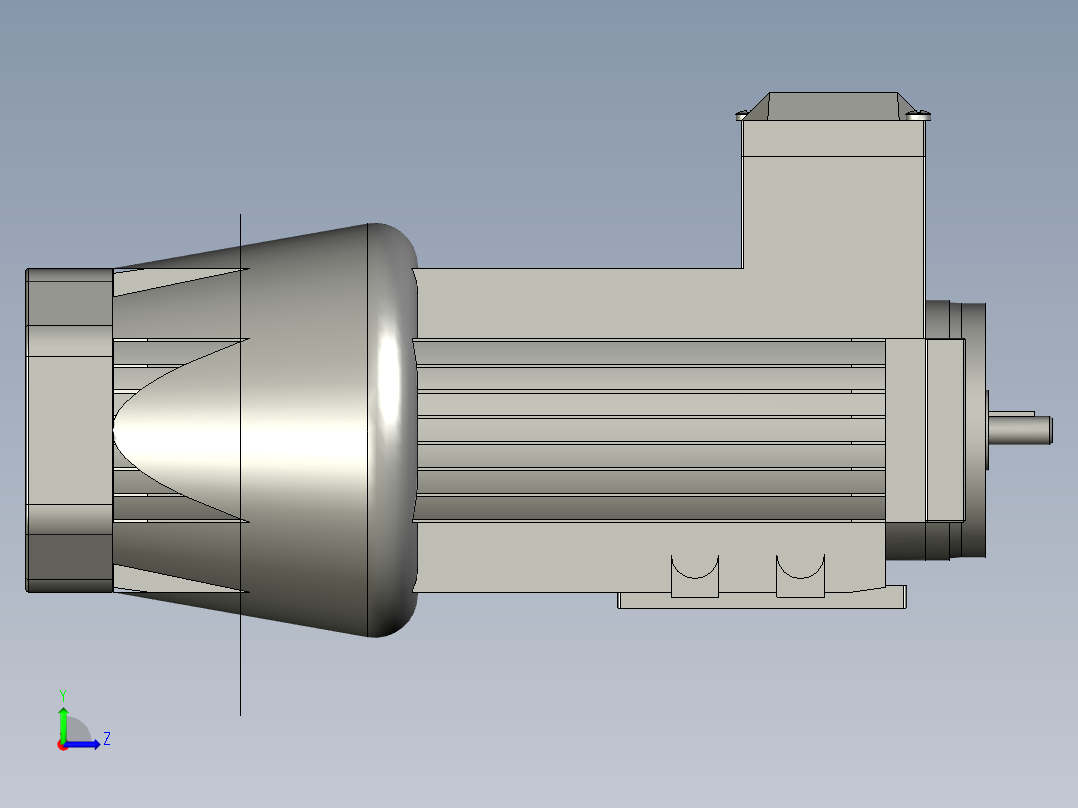 IMB3H56-90通用电机三相异步电动机SEW电机厂家YS-561-4-B3左视图