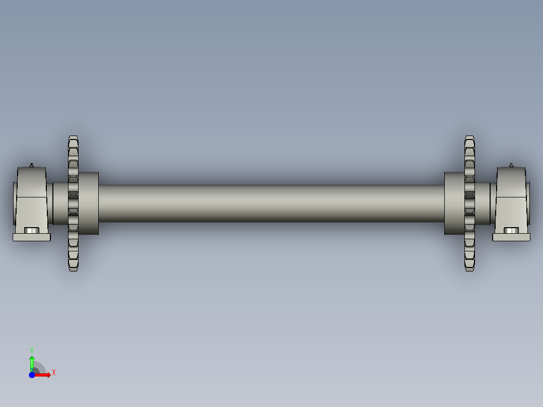 从动轴组件前视图