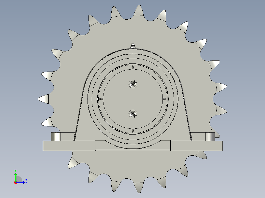 从动轴组件左视图