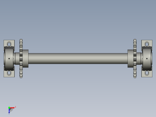 从动轴组件俯视缩略图