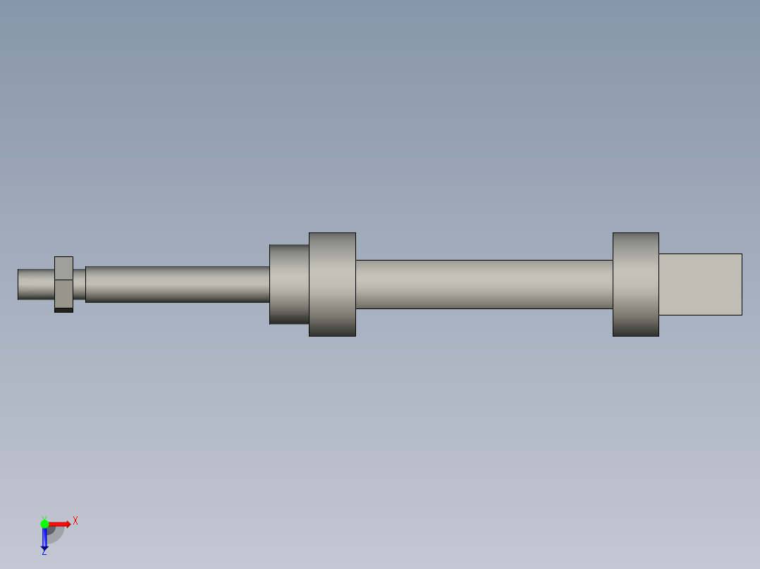 PK-KX气缸CM2E32-50-AT俯视图