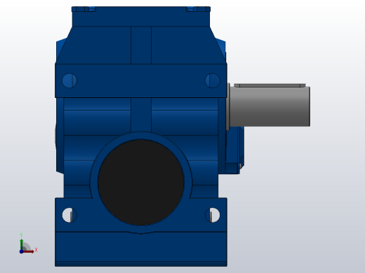 S97R57组合式斜齿-蜗轮蜗杆减速机S97R57-YV2.2-4P-327-M1-0°-A前视缩略图