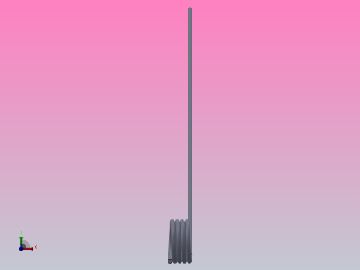 135度圆柱形扭转弹簧SCT135L-3-3-0.4前视缩略图