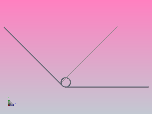 135度圆柱形扭转弹簧SCT135L-3-3-0.4左视缩略图