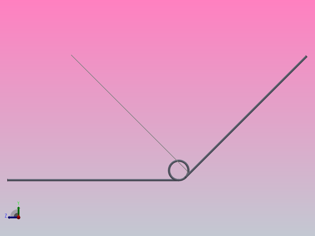 135度圆柱形扭转弹簧SCT135L-3-3-0.4右视图