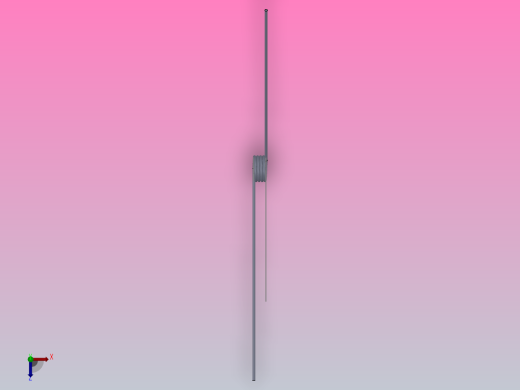 135度圆柱形扭转弹簧SCT135L-3-3-0.4俯视缩略图