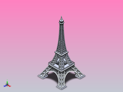 埃菲尔铁塔正等轴测缩略图