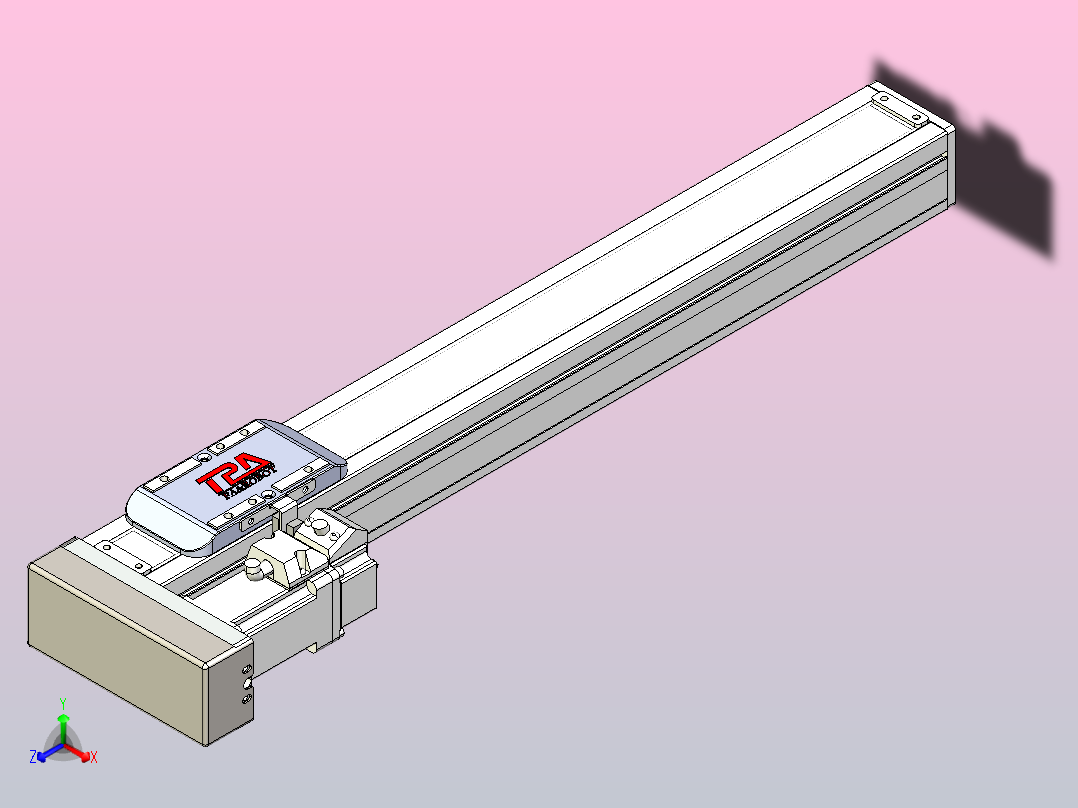 滚珠丝杠直线轴带导轨全封闭TPA-HCR-50S-1210C-L340-MR-Y-P10-N3主视图