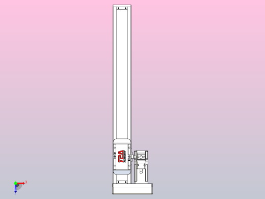 滚珠丝杠直线轴带导轨全封闭TPA-HCR-50S-1210C-L340-MR-Y-P10-N3俯视缩略图