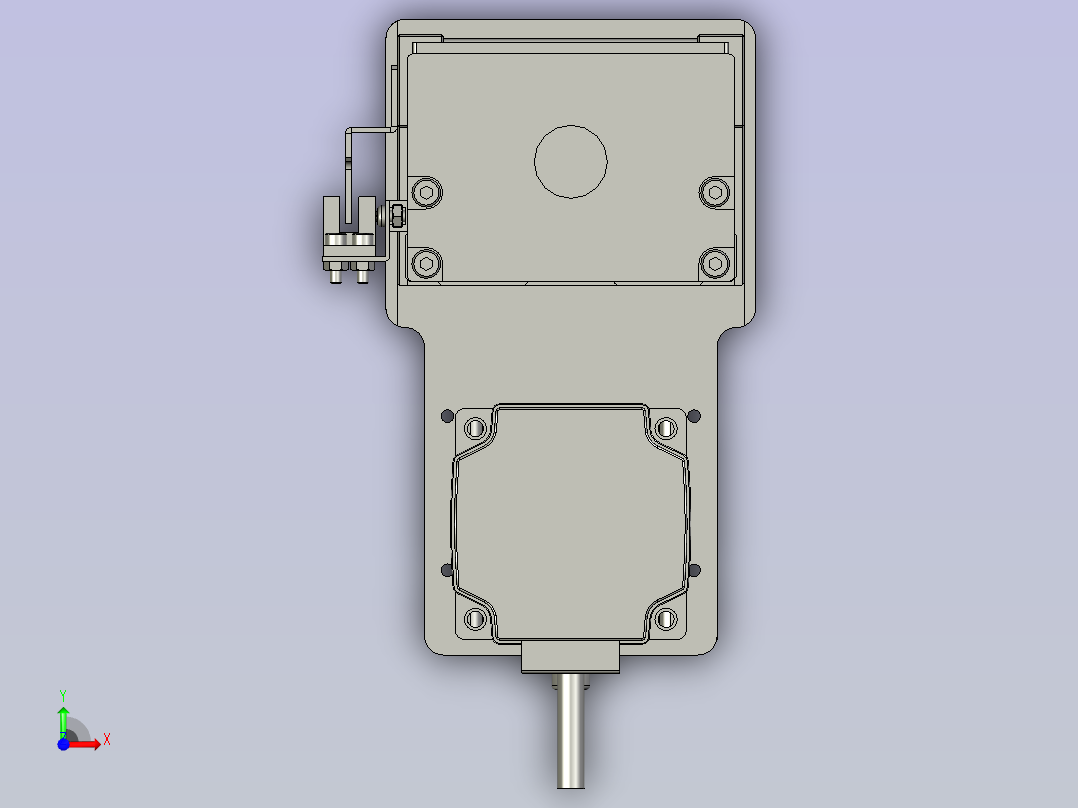 KK86-740KK86-740-200W-带联轴器反折前视图