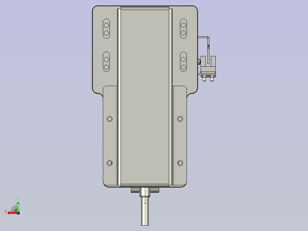 KK86-740KK86-740-200W-带联轴器反折后视图