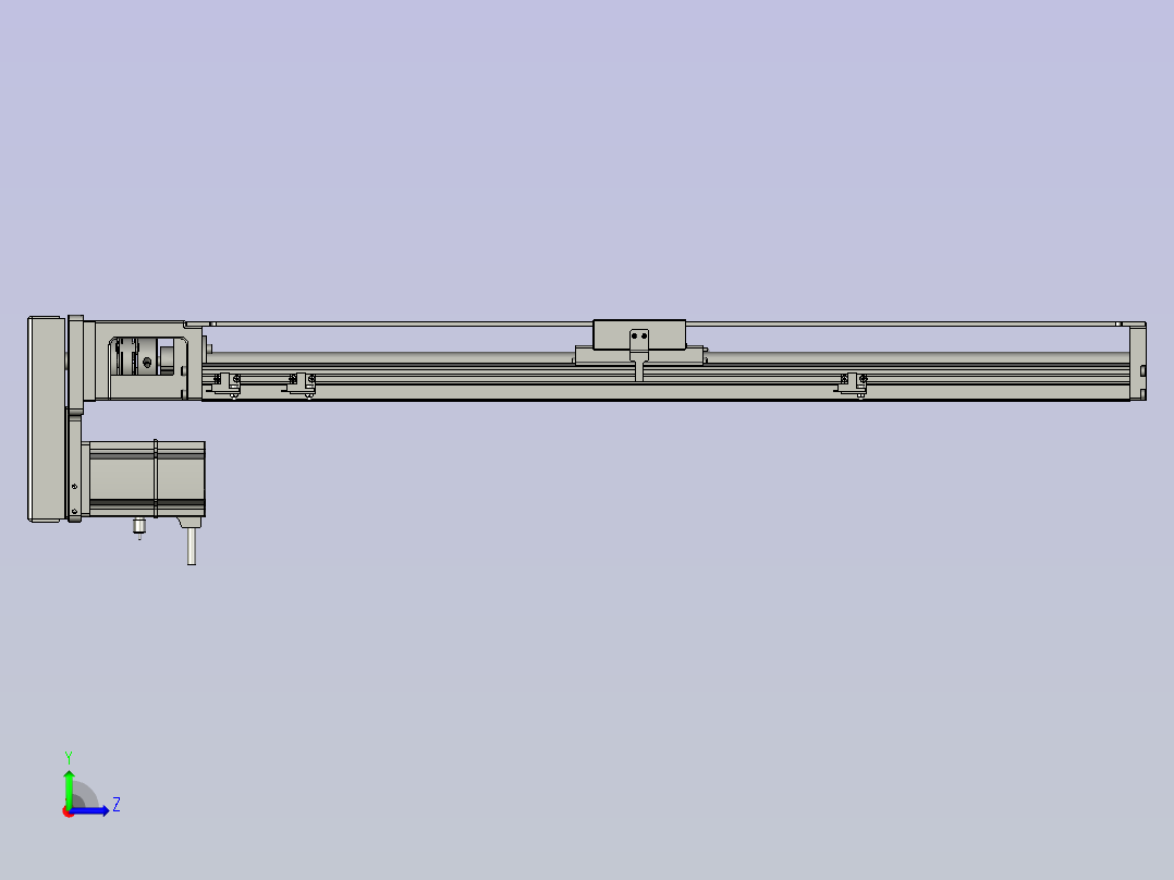 KK86-740KK86-740-200W-带联轴器反折左视图