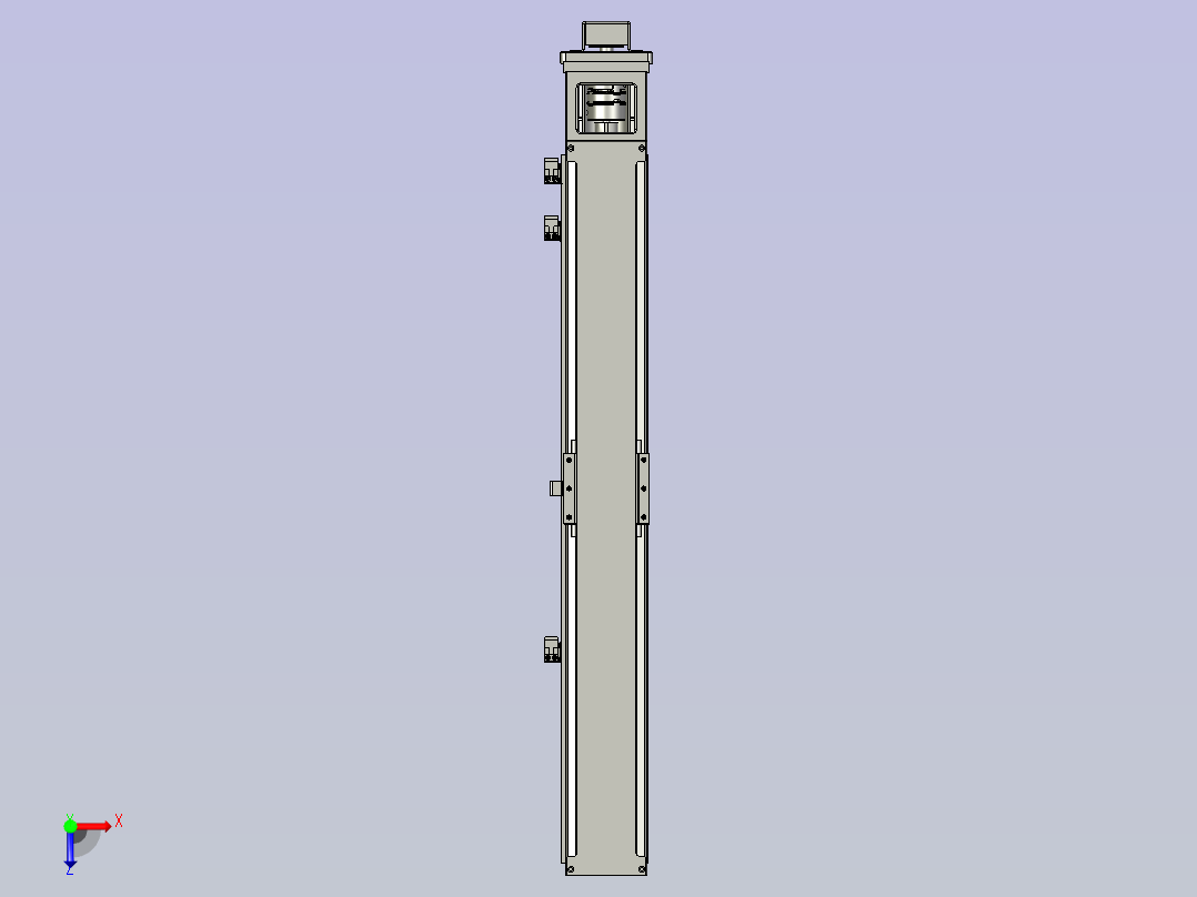 KK86-740KK86-740-200W-带联轴器反折俯视图