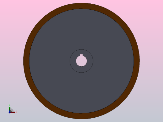 在钢上模制的驱动轮聚氨酯前视缩略图