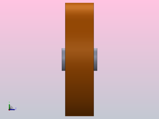 在钢上模制的驱动轮聚氨酯左视缩略图