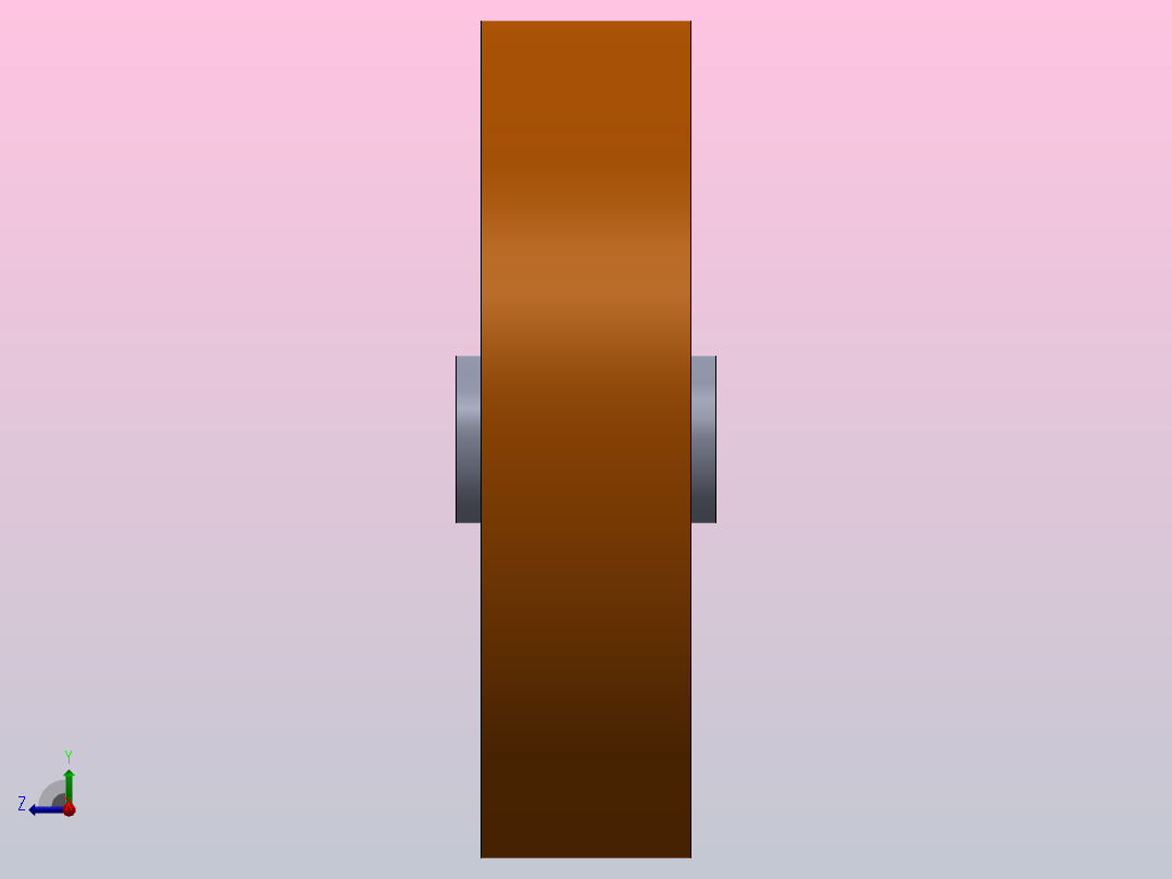 在钢上模制的驱动轮聚氨酯右视图