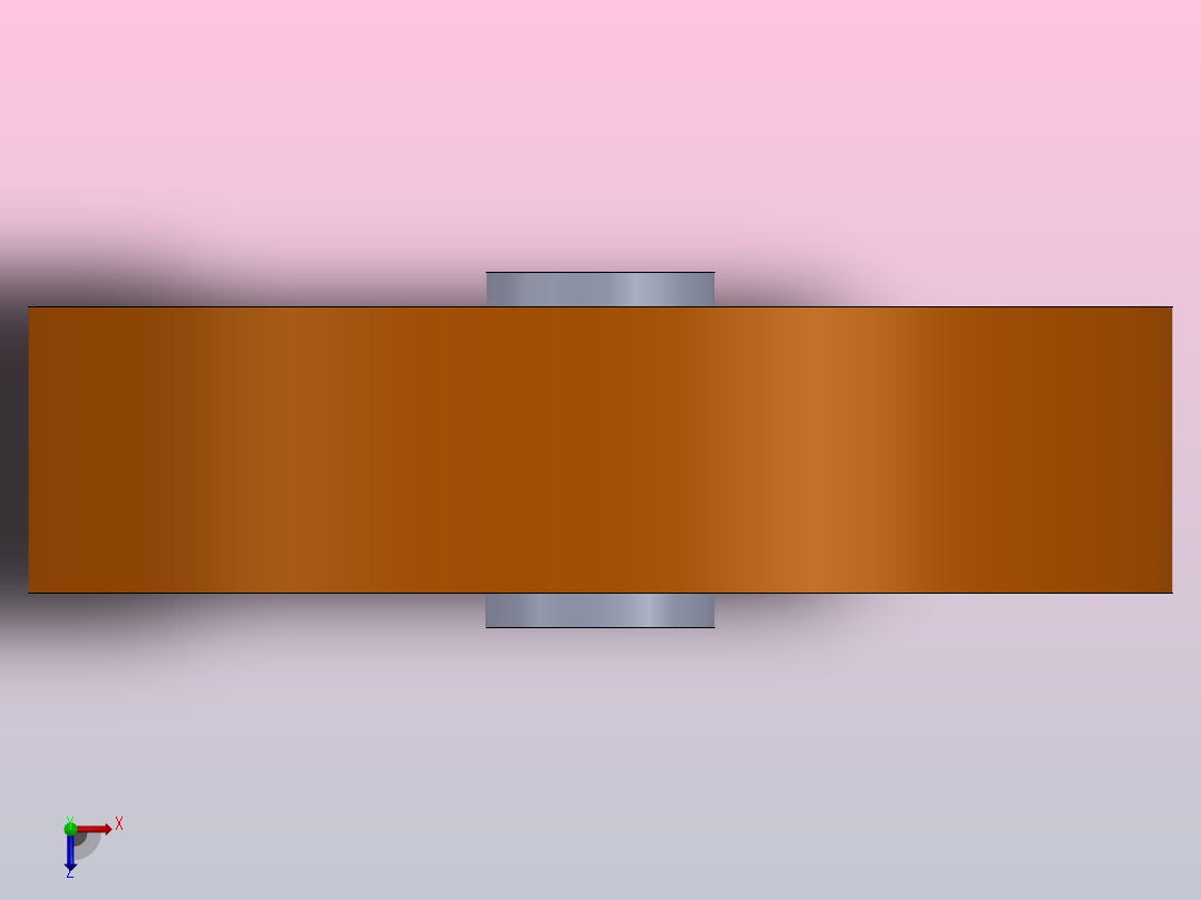 在钢上模制的驱动轮聚氨酯俯视图