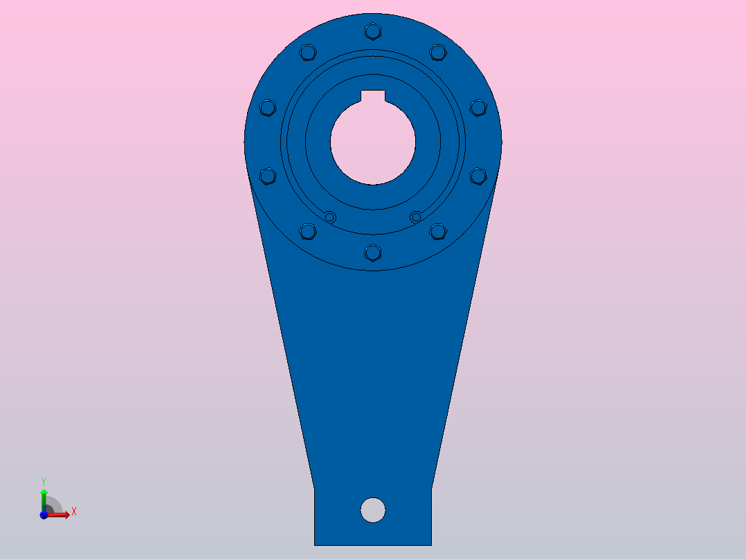 NYD65-200型接触式楔块逆止器[NYD85]前视图