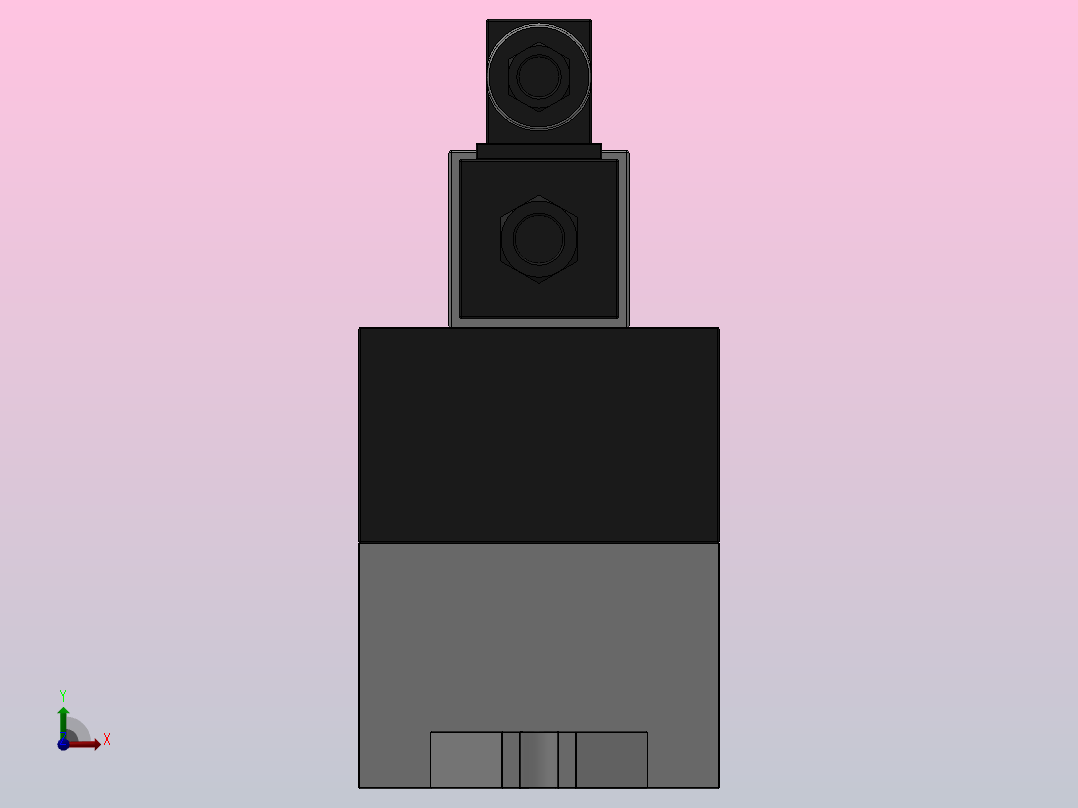 QJD系列同轴截止式电控换向阀[Q25JD2-L20AT]前视图