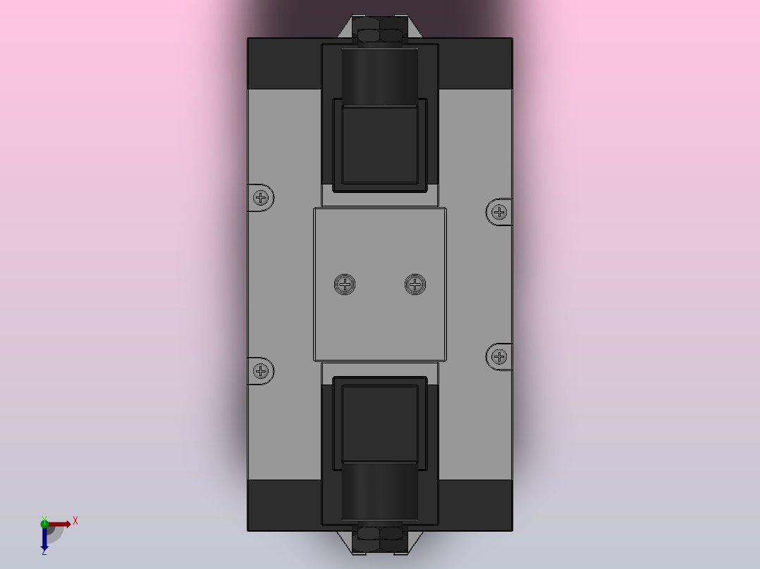 QJD系列同轴截止式电控换向阀[Q25JD2-L20AT]俯视图