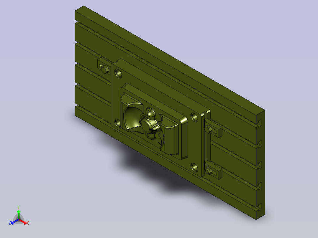 练习机床+部件正等轴测图