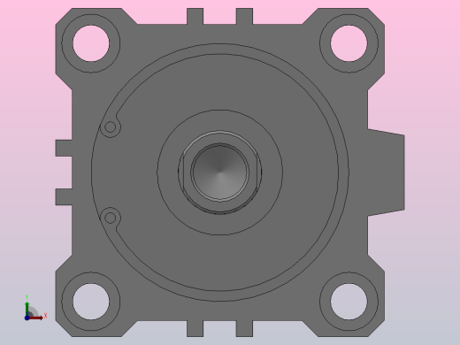 双作用气缸（QCQ2系列 ）[QCQ2B80-50]前视缩略图