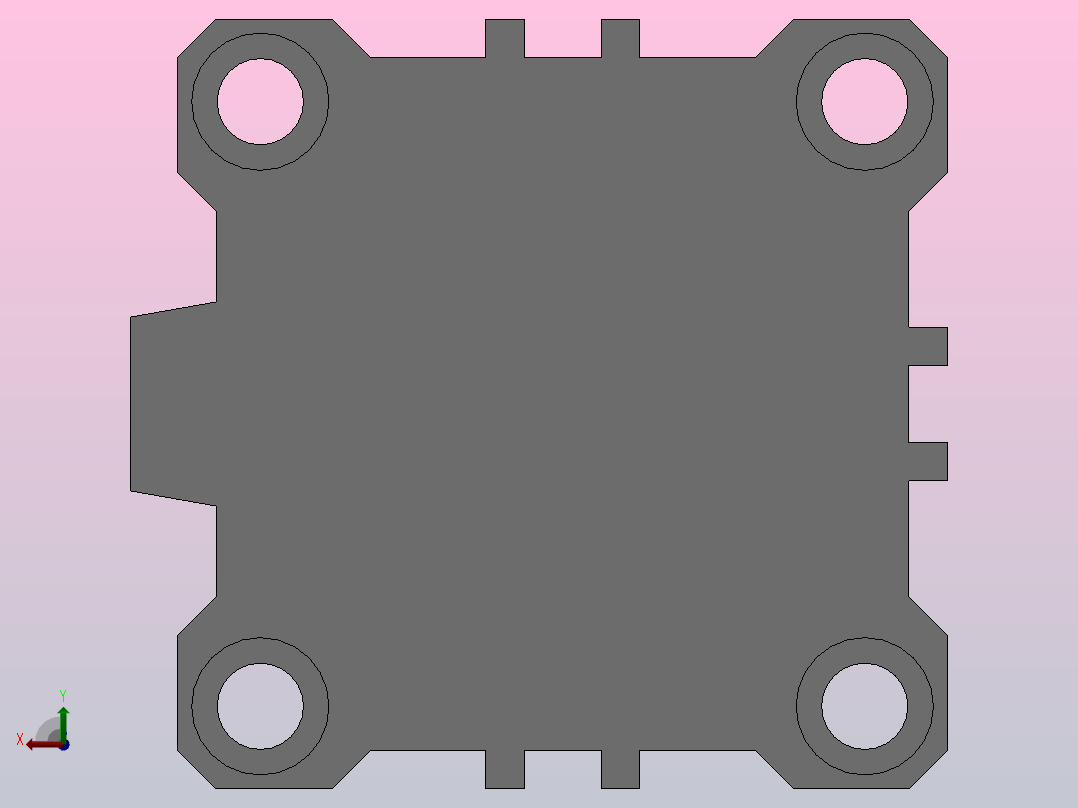 双作用气缸（QCQ2系列 ）[QCQ2B80-50]后视图