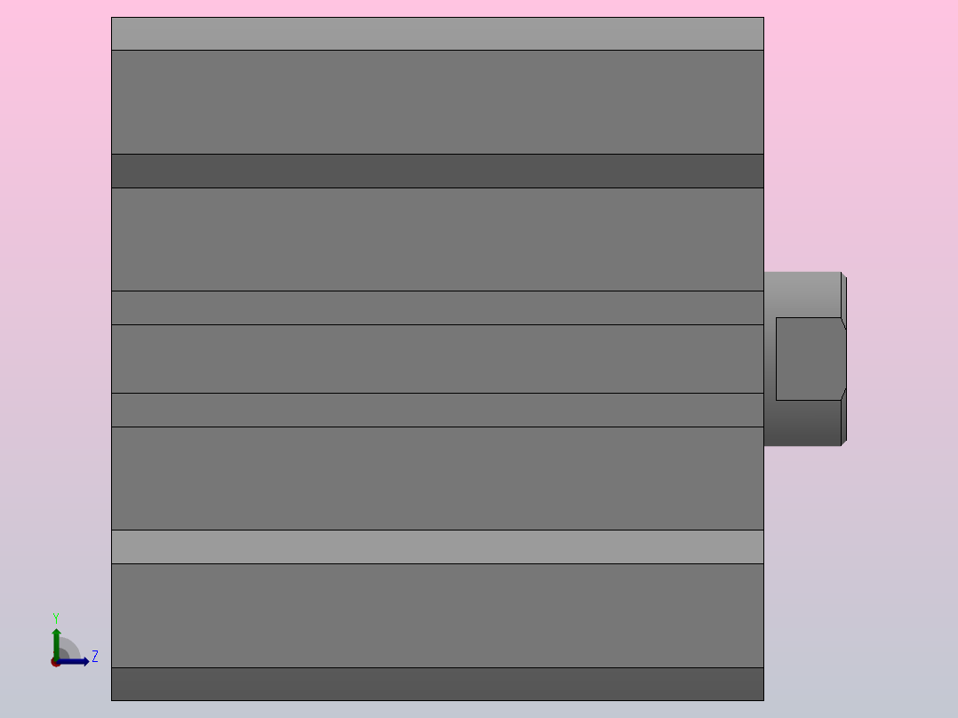 双作用气缸（QCQ2系列 ）[QCQ2B80-50]左视图