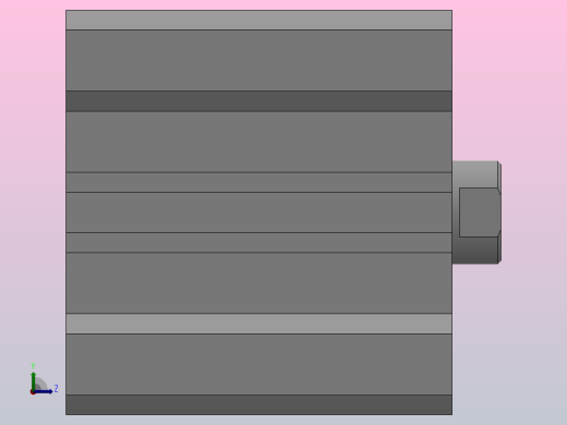 双作用气缸（QCQ2系列 ）[QCQ2B80-50]左视缩略图