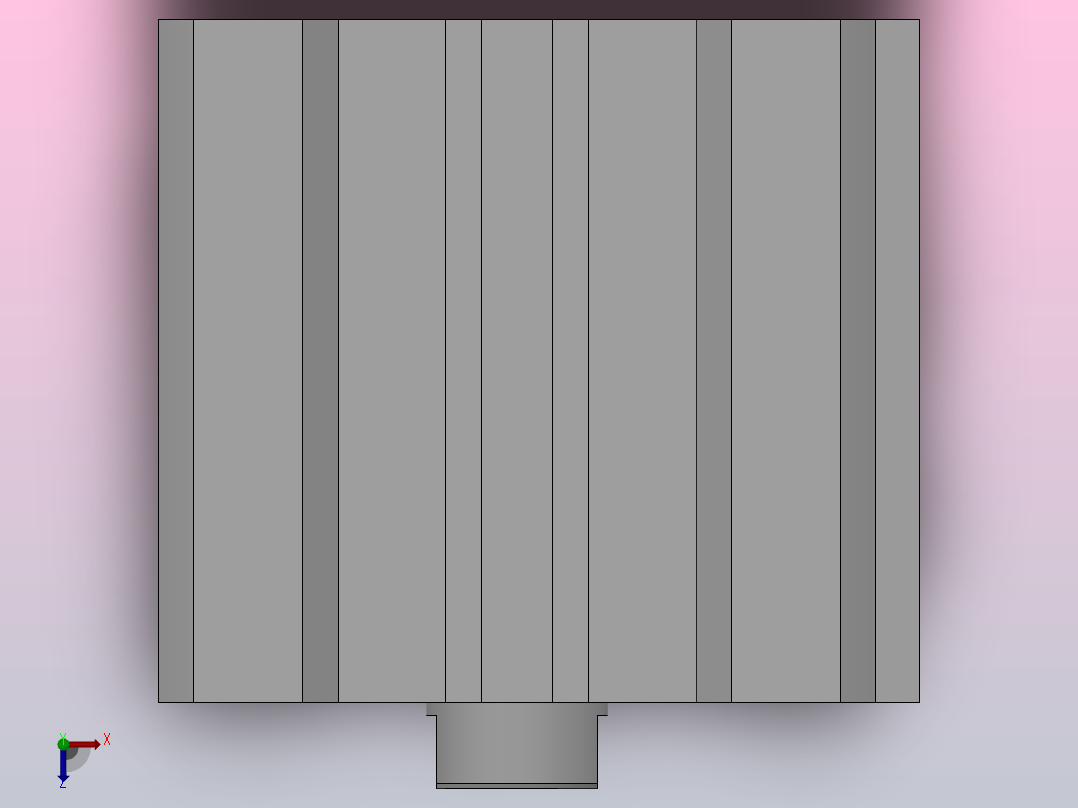 双作用气缸（QCQ2系列 ）[QCQ2B80-50]俯视图