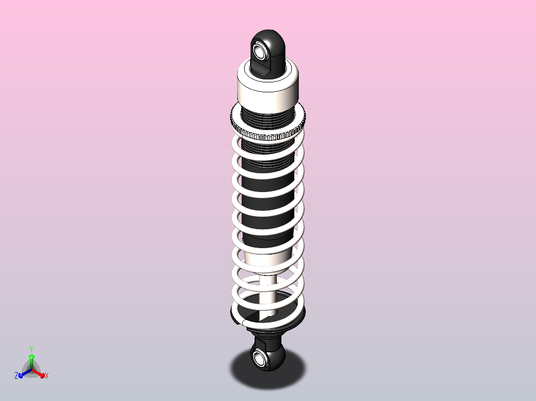 遥控汽车减震器主视图